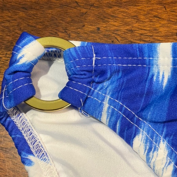 NWT $78 SHOSHANNA PETITE BAJA IKAT BLUE BOTTOM - Picture 7 of 9